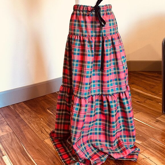 J. Crew Dresses & Skirts - NWOT J. CREW TIERED MAXI SKIRT IN TARTAN PLAID MEDIUM